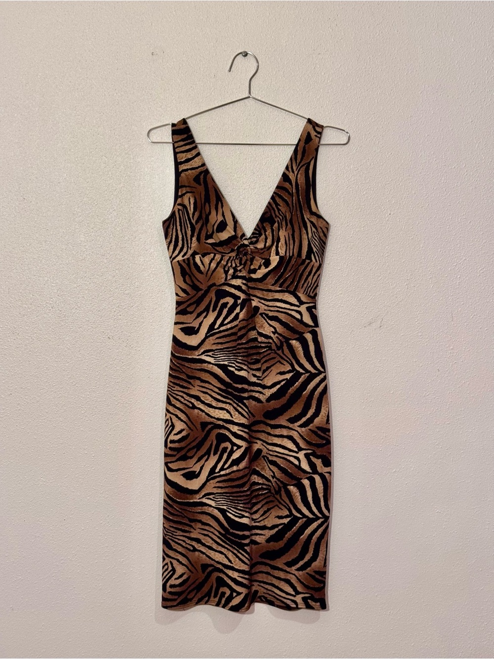 Vintage Caché tiger print bodycon dress 🐅